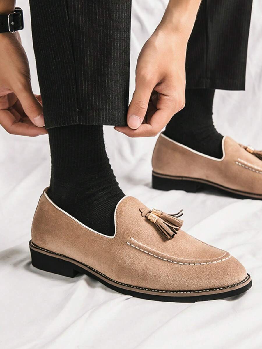 Elegant Suede Tassel Loafers