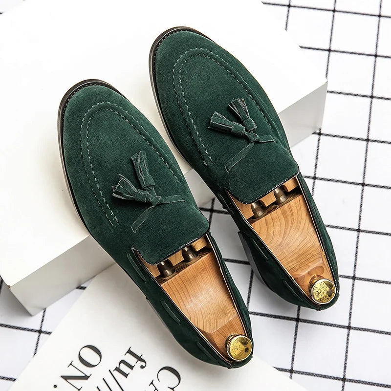 Elegant Suede Tassel Loafers