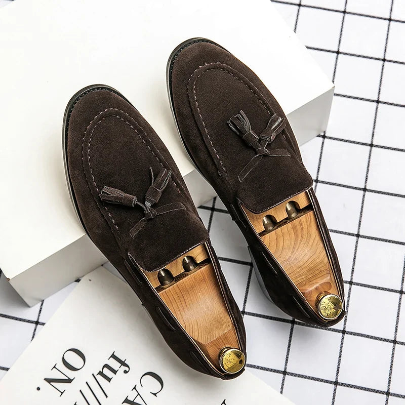 Elegant Suede Tassel Loafers