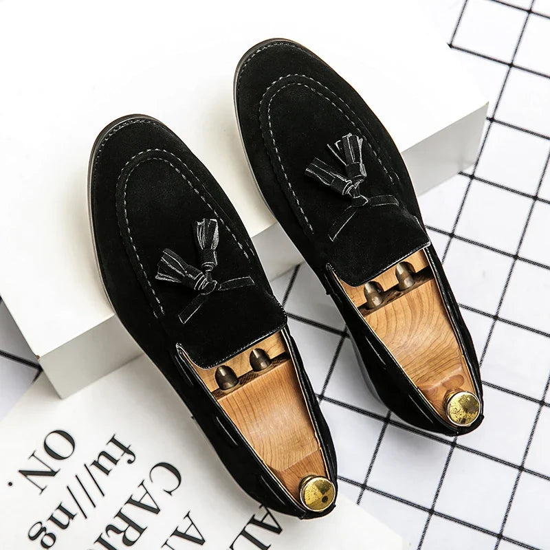 Elegant Suede Tassel Loafers