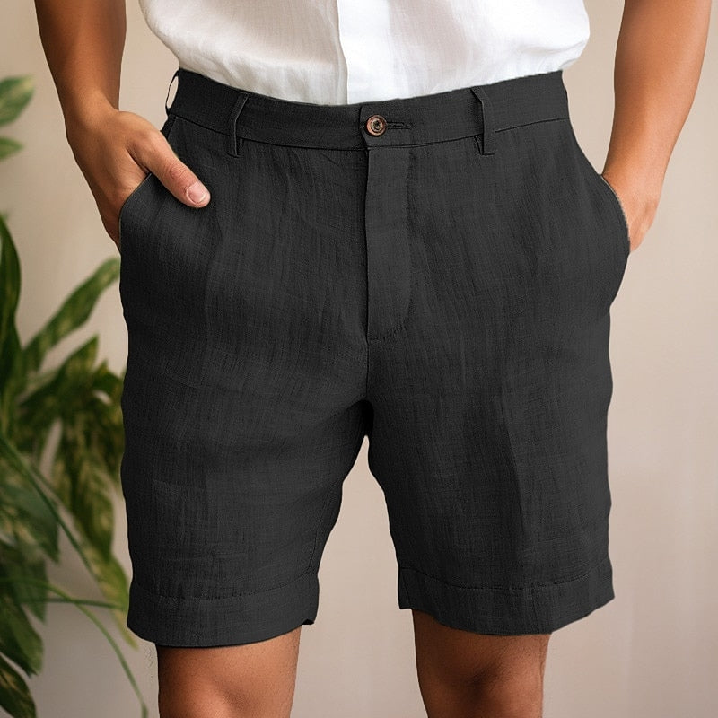 Short d'été élégant en lin