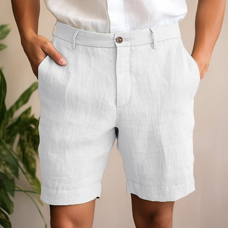 Short d'été élégant en lin