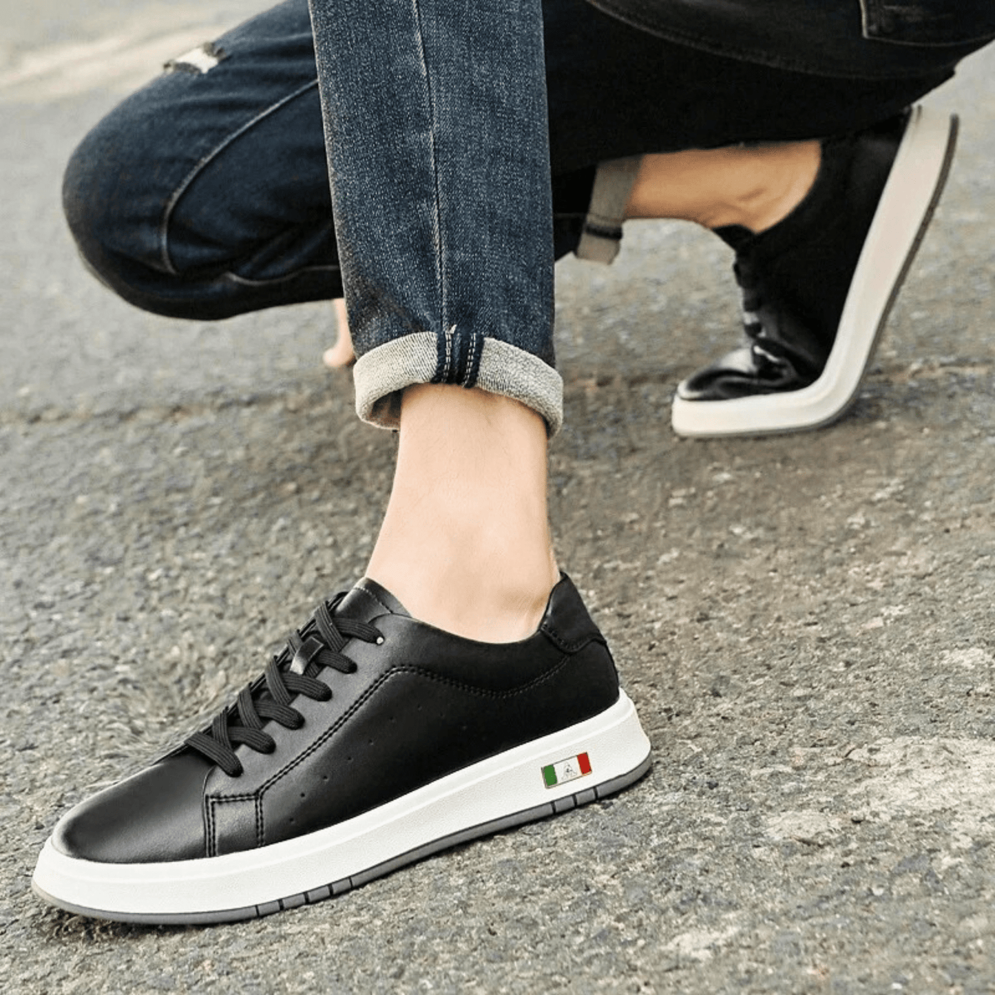 Chaussures en cuir italien