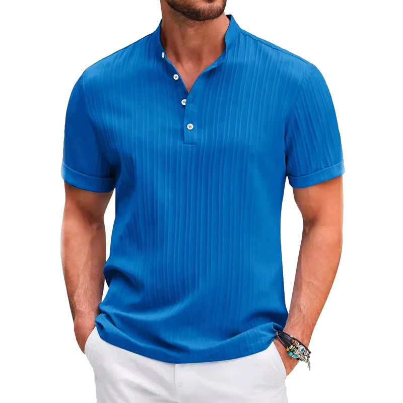Elegante camicia da uomo a maniche corte