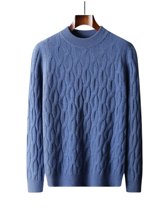 Elegant Pattern Cashmere Sweater