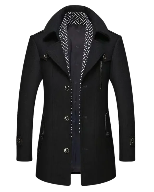 Elegant Wool Trench Coat
