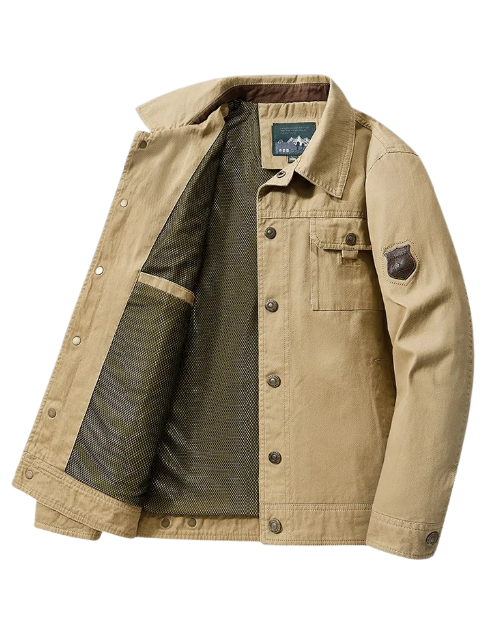 Elegant Cotton Windbreaker Jacket