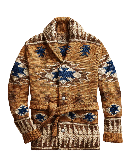 Elegant Jacquard Cardigan