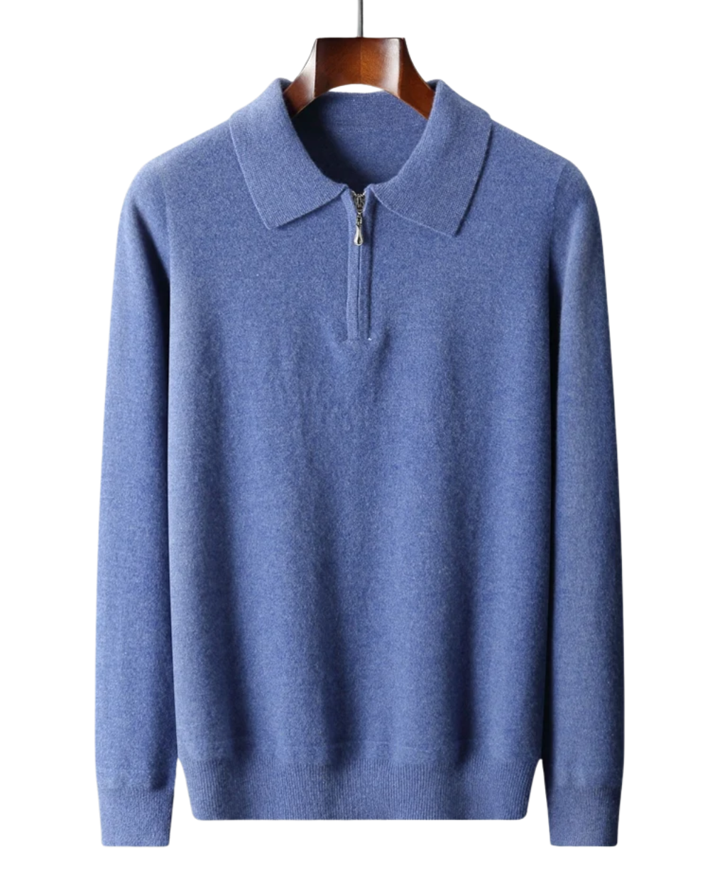 Elegante maglione polo in cashmere
