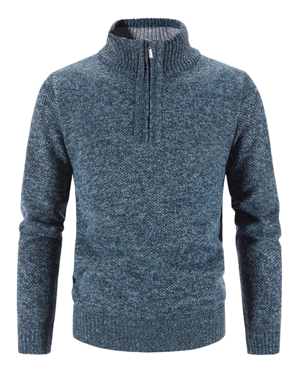 Elegant Thick Fleece Zip Sweater
