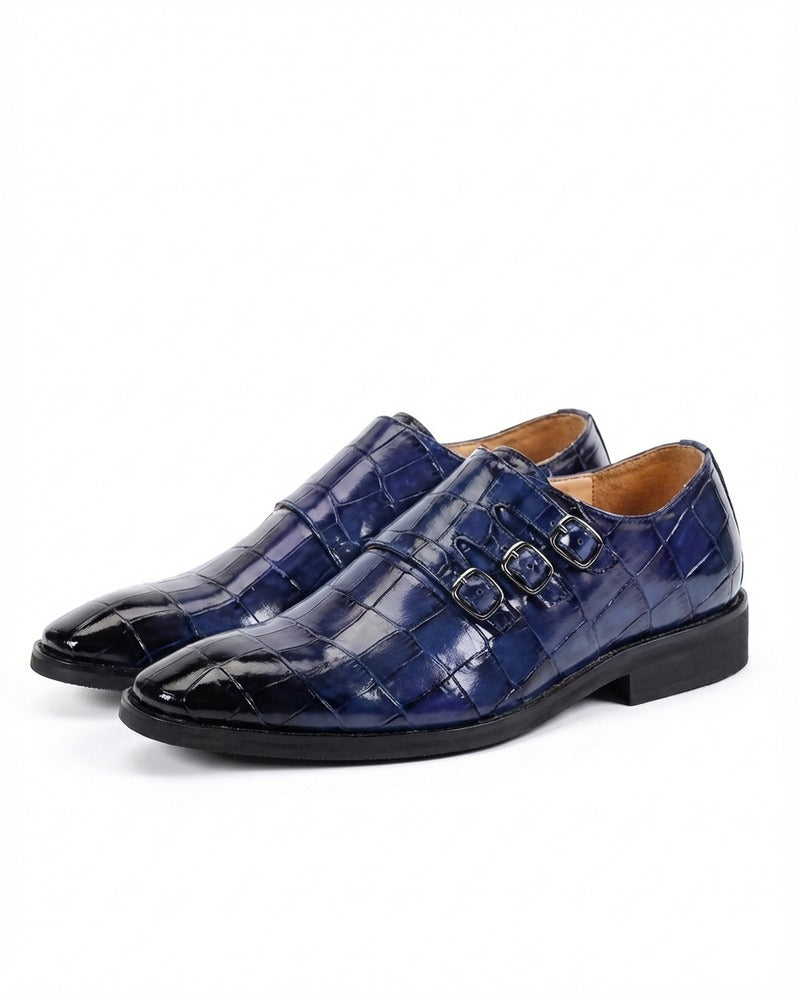 Chaussures chic à boucles en cuir