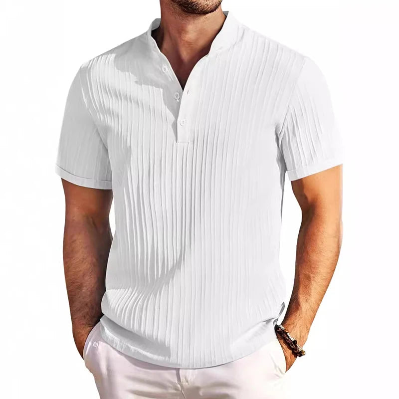 Elegante camicia da uomo a maniche corte
