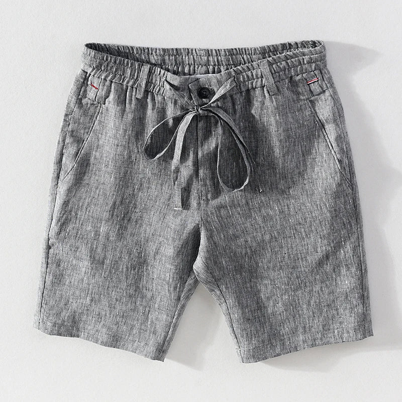 Pantaloncini in lino di alta qualità