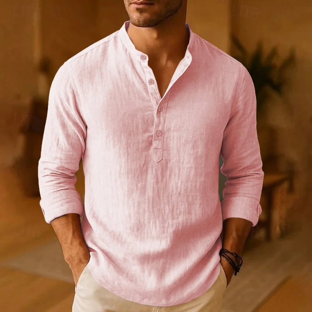 Elegant Linen Beach Shirts